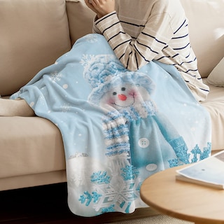 Foto 3 | Foto 3 | Manta Vandarllin Con Diseño De Muñeco De Nieve Para Invierno, 125 X 150 Cm - Venta Internacional.