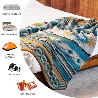 Foto 5 | Foto 5 | Manta Horimote Home Con Forro De Sherpa Con Estampado Azteca - Venta Internacional.