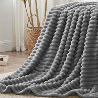 Foto 6 | Foto 6 | Manta Polar Blanket Bedelite De 300 G/m², Suave Y Cálida, Color Gris - Venta Internacional.