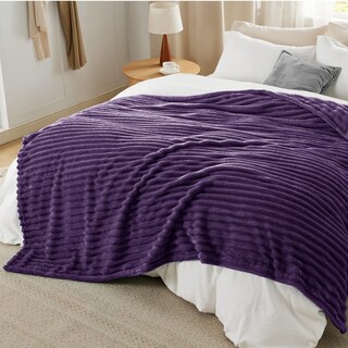 Foto 6 | Foto 6 | Manta Bedsure De Forro Polar Morado Para Sofá, 274 X 229 Cm - Venta Internacional.