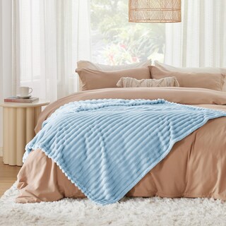 Foto 6 | Foto 6 | Manta De Forro Polar Azul, Suave Y Acogedora Para Sofá, 130 X 150 Cm - Venta Internacional.