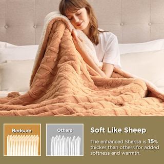 Foto 3 | Foto 3 | Manta Bedsure Sherpa De Forro Polar Para Sofá, 130 X 150 Cm - Venta Internacional.