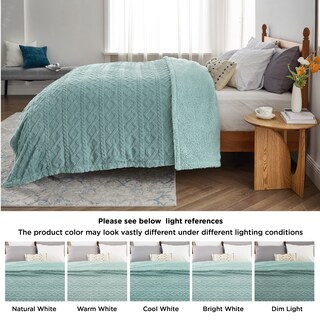 Foto 6 | Foto 6 | Manta Bedsure Sherpa de Forro Polar Tamaño Doble Verde Salvia - Venta Internacional