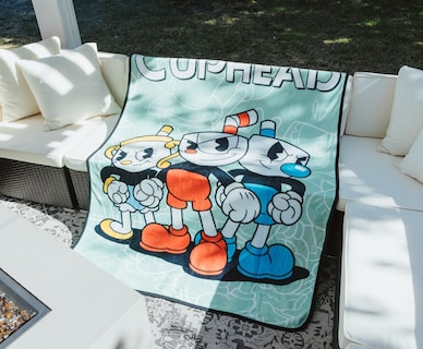 Foto 5 | Foto 5 | Manta Polar Con Los Personajes Principales De Toynk Cuphead, 114 X 152 Cm - Venta Internacional.