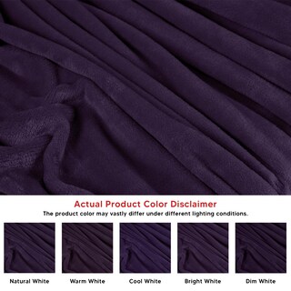 Foto 4 | Foto 4 | Blanket Utopia Bedding, Forro Polar De Franela, Color Morado California King - Venta Internacional.