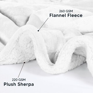 Foto 3 | Foto 3 | Colcha Utopia Sherpa Para Ropa De Cama, Tamaño Completo, Color Blanco, 228 X 213 Cm - Venta Internacional.