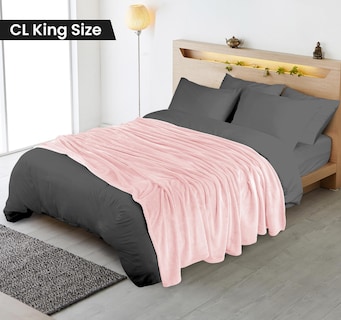 Foto 2 | Foto 2 | Blanket Utopia Bedding, Forro Polar De Franela, Color Rosa California King - Venta Internacional.