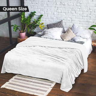Foto 2 | Foto 2 | Colcha Utopia Para Ropa De Cama Sherpa Queen, Color Blanco, 229 X 229 Cm - Venta Internacional.