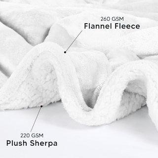 Foto 3 | Foto 3 | Colcha Utopia Para Ropa De Cama Sherpa Queen, Color Blanco, 229 X 229 Cm - Venta Internacional.