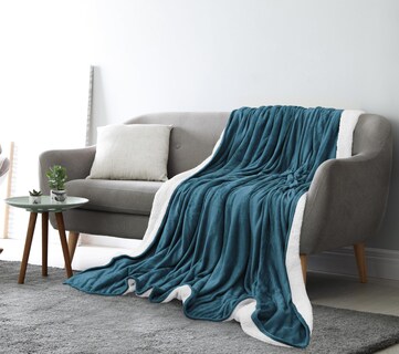 Foto 6 | Foto 6 | Colcha Sherpa Blanket Utopia Bedding, Tamaño 127 X 152 Cm, Color Azul Piedra - Venta Internacional.