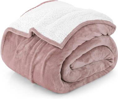 Foto 1 | Foto 1 | Manta Utopia Bedding Sherpa, Tamaño Doble, Rosa, 168 X 152 Cm - Venta Internacional.
