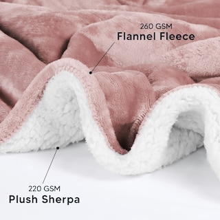 Foto 3 | Foto 3 | Manta Utopia Bedding Sherpa, Tamaño Doble, Rosa, 168 X 152 Cm - Venta Internacional.