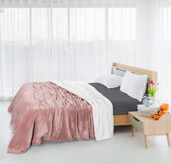 Foto 7 | Foto 7 | Manta Utopia Bedding Sherpa, Tamaño Doble, Rosa, 168 X 152 Cm - Venta Internacional.