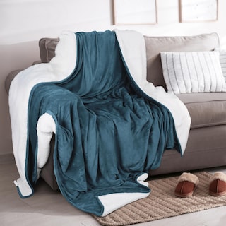 Foto 5 | Foto 5 | Colcha Utopia, Cama Sherpa, Tamaño Queen, Color Azul Piedra, 230 X 230 Cm - Venta Internacional.