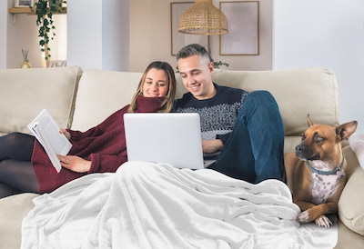 Foto 5 | Foto 5 | Blanket Utopia - Forro Polar California King, Color Blanco, 300 G/m² - Venta Internacional.