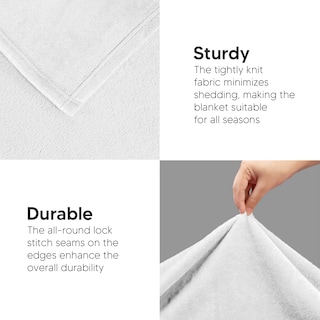 Foto 7 | Foto 7 | Blanket Utopia - Forro Polar California King, Color Blanco, 300 G/m² - Venta Internacional.
