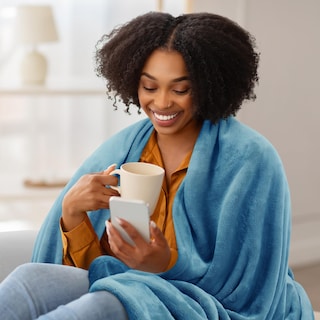 Foto 3 | Foto 3 | Cama Polar Blanket Utopia, Tamaño King, Azul Lavado, 300 G/m² - Venta Internacional.
