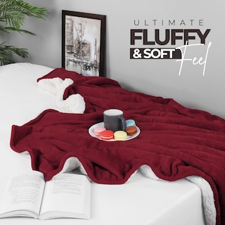 Foto 5 | Foto 5 | Colcha Sherpa Blanket Utopia Bedding, Tamaño 127 X 152 Cm, Color Rojo - Venta Internacional.