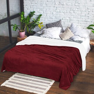 Foto 6 | Foto 6 | Colcha Sherpa Blanket Utopia Bedding, Tamaño 127 X 152 Cm, Color Rojo - Venta Internacional.