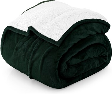 Foto 1 | Foto 1 | Colcha Utopia, Cama Sherpa, Tamaño Queen, Color Verde Bosque, 230 X 230 Cm - Venta Internacional.