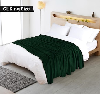 Foto 2 | Foto 2 | Manta Utopia Bedding, Forro Polar, Color Verde Bosque, California King - Venta Internacional.