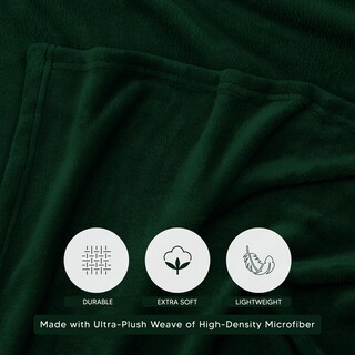 Foto 3 | Foto 3 | Manta Utopia Bedding, Forro Polar, Color Verde Bosque, California King - Venta Internacional.