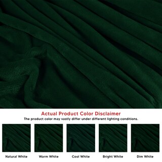 Foto 4 | Foto 4 | Manta Utopia Bedding, Forro Polar, Color Verde Bosque, California King - Venta Internacional.