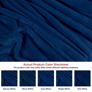 Foto 4 | Foto 4 | Manta Utopia Bedding De Forro Polar Azul Marino, Tamaño Queen, 230 X 230 Cm - Venta Internacional.