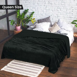 Foto 2 | Foto 2 | Colcha Utopia Sherpa Queen, Talla Queen, Color Negro, 228 X 228 Cm - Venta Internacional.