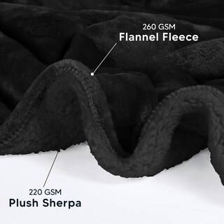 Foto 3 | Foto 3 | Colcha Utopia Sherpa Queen, Talla Queen, Color Negro, 228 X 228 Cm - Venta Internacional.