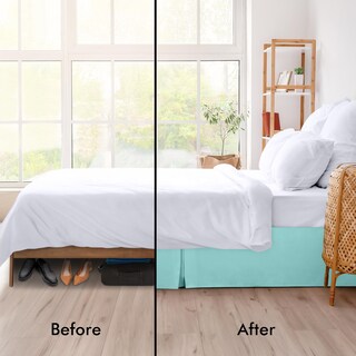 Foto 3 | Foto 3 | Falda De Cama Utopia Bedding Queen Con Pliegues Cuádruples Y Volantes Azules - Venta Internacional.