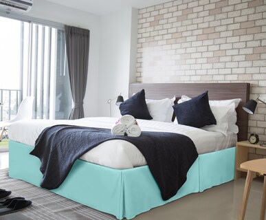 Foto 5 | Foto 5 | Falda De Cama Utopia Bedding Queen Con Pliegues Cuádruples Y Volantes Azules - Venta Internacional.