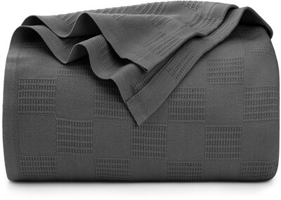 Foto 1 | Foto 1 | Ropa De Cama Blanket Utopia, Color Gris Ahumado, 100% Algodón, Tamaño Completo - Venta Internacional.