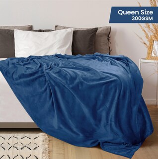 Foto 2 | Foto 2 | Cama Polar Blanket Utopia, Tamaño Queen, Color Azul Real, 300 G/m² - Venta Internacional.