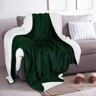 Foto 5 | Foto 5 | Manta Utopia Bedding Sherpa, Tamaño Doble, Color Verde Bosque, 168 X 152 Cm - Venta Internacional.