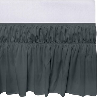 Foto 6 | Foto 6 | Skirt Utopia Bedding Elástico De Microfibra Doble Gris - Venta Internacional.