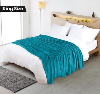 Foto 2 | Foto 2 | Manta Utopia Bedding, Forro Polar Turquesa, Tamaño King, 230 X 260 Cm - Venta Internacional.