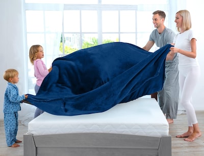 Foto 3 | Foto 3 | Manta Polar Utopia Bedding Twin Xl, Azul Marino, 300 G/m², Microfibra - Venta Internacional.