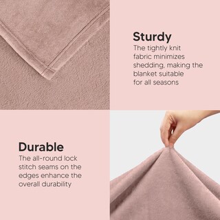 Foto 7 | Foto 7 | Manta De Forro Polar Blanket Utopia, Tamaño Rosa, 300 G/m² - Venta Internacional.