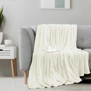 Foto 6 | Foto 6 | Blanket Utopia Bedding, Forro Polar De Franela, Color Marfil, Tamaño Queen, 230 X 230 Cm - Venta Internacional.