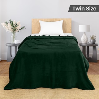 Foto 2 | Foto 2 | Cobija Utopia Bedding Forro Polar de Franela Verde 150 x 230 cm - Venta Internacional