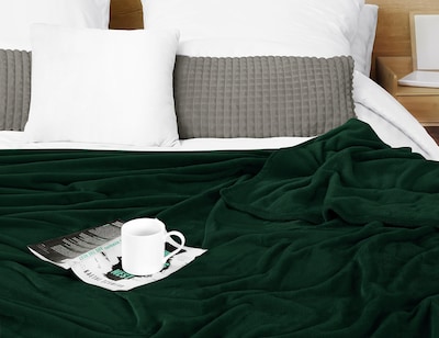 Foto 5 | Foto 5 | Cobija Utopia Bedding Forro Polar de Franela Verde 150 x 230 cm - Venta Internacional