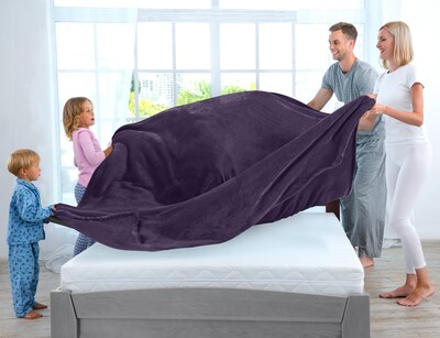 Foto 3 | Foto 3 | Cobija Polar Blanket Utopia Completo Morado - Venta Internacional