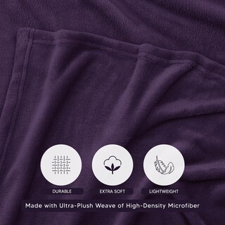 Foto 3 | Foto 3 | Cobija Utopia Bedding Morada de 150 x 230 cm-Venta Internacional