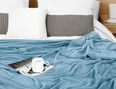 Foto 5 | Foto 5 | Cobijas Blanket Utopia Forro Polar Azul Lavado Queen 230 X 230 Cm - Venta Internacional