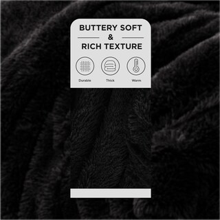 Foto 2 | Foto 2 | Manta Bedsure Soft Negra, Tamaño Doble, Para Cama, Sofá - Venta Internacional.