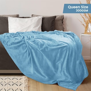 Foto 2 | Foto 2 | Cama Polar Blanket Utopia, Tamaño Queen, Azul Lavado, 300 G/m² - Venta Internacional.
