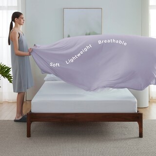Foto 7 | Foto 7 | Manta Refrescante Bedsure, Color Lavanda, Tamaño Queen, Para Personas Que Duermen En El Calor - Venta Internacional.