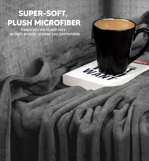 Foto 3 | Foto 3 | Manta Polar Blanket Utopia Bedding, Talla Xl, Gris, 300 G/m², 130 X 180 Cm - Venta Internacional.