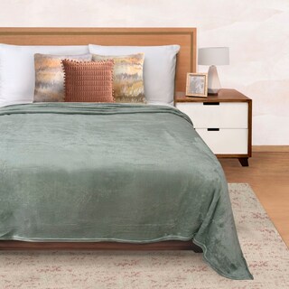 Foto 4 | Foto 4 | Cobertor Ligero Individual Ultrasuave Verde Térmico